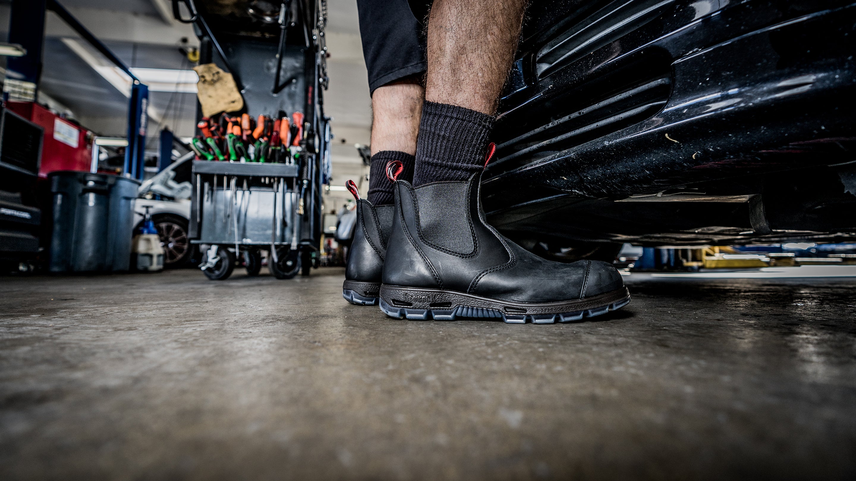 Mechanic slip fashion on boots